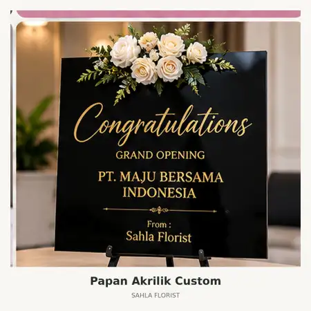 Papan Bunga Akrilik Penajam Paser Utara